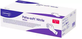 Hartmann 9422083 Peha-Soft nitrile white powderfree Einmalhandschuhe L 200 Stk.