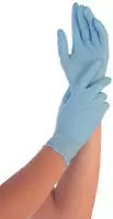 Hygostar 2701, HYGOSTAR unisex Einmalhandschuhe SAFE LIGHT blau Gr&ouml;&szlig;e L 100...