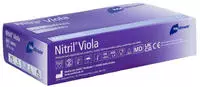 Meditrade unisex Einmalhandschuhe Nitril Viola lila Gr&ouml;&szlig;e M, 100 St.