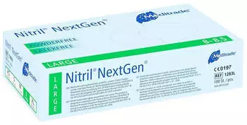 Meditrade Nitril NextGen Einmalhandschuhe blau L 100 Stk.
