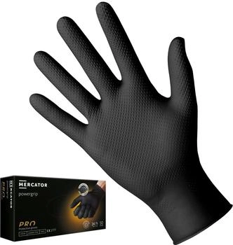 Mercator Medical Powergrip Nitrilhandschuhe schwarz puderfrei latexfrei XXL 50 Stk.