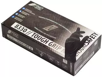 Nitras Tough Grip N Nitril Einmalhandschuhe 8330 puderfrei schwarz L 50 Stk.
