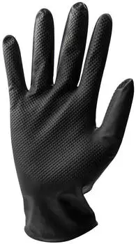 Stronghand 0422 Grip Nitril Einmalhandschuh Gr. 8 M schwarz 50 Stk.