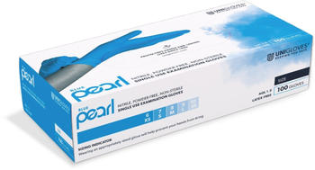 Unigloves Blue Pearl Nitrilhandschuhe puderfrei blau M 100 Stk.