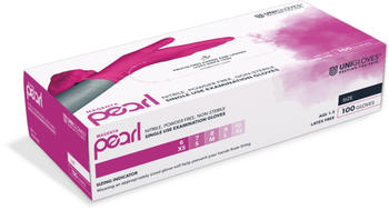 Unigloves Magenta Pearl Nitrilhandschuhe puderfrei M 100 Stk.