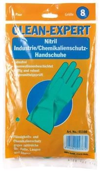 Ampri Nitril Chemikalienschutzhandschuhe, puderfrei, grün (01160-M)