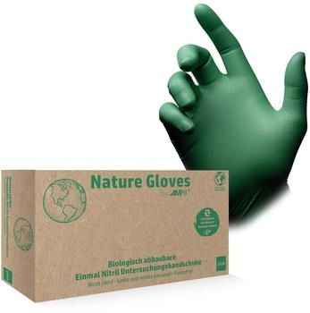 Ampri Nature Glove Nitril-Handschuhe puderfrei grün biologisch abbaubar (118-069-M)