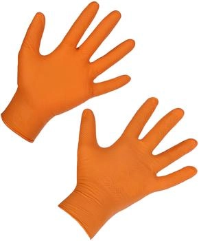 Kerbl Nitrile X-Grip Einmalhandschuh orange 240 mm 50 Stück (153057)