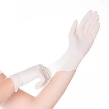 Hygonorm Hygonorm Latex Handschuhe "Skin Light" Weiß 100 Stück : XL