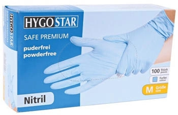 Hygostar Hygostar "Safe Premium" Nitril-Handschuhe Blau : L