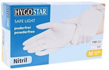 Hygostar Hygostar Safe Light Nitrilhandschuhe Wei&szlig; 100 St&uuml;ck : S