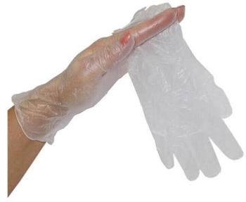 Hygonorm 10 x Vinyl-Handschuh Classic Light gepudert S 24cm weiß VE=100 Stück