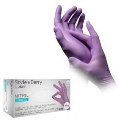 AMPri Nitrilhandschuhe lila Gr&ouml;&szlig;e M puderfrei Style Berry by Med-Comfort