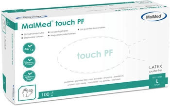 MaiMed MyClean touch PF Latexhandschuhe hellbeige 100 Stück Gr. XL