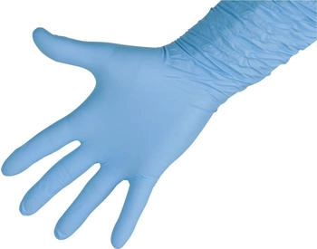 Kerbl Nitril PremiumPlus Gr. L 0,2 mm Einnmalhandschuhe 50 Stück blau ungepudert 1530777