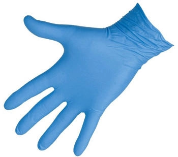 Kerbl Einmalhandschuh Nitril Sensitive Größe L blau 100 Stück ungepudert 153068