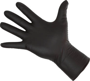 Kerbl 15324 Nitrile Lang Schwarz Einmalhandschuhe 30cm Länge XXL 50 Stück