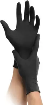 MaiMed Nitril Black 1000 Nitrilhandschuhe schwarz Gr. XL Einweghandschuhe