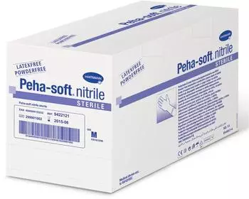 Hartmann Peha-soft nitrile powderfree U.-Handschuhe M steril (50 Paar)