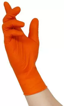 MCD Medical Care Dental 500 TOUGH GRIP N Nitrilhandschuhe Gr. XXL orange Einweghandschuhe