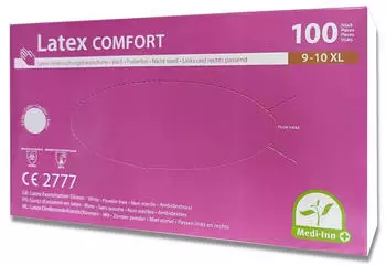 Papstar Medi-Inn Latex Comfort Natur Einmalhandschuhe 100 St Verband