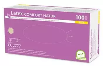 Papstar Medi-Inn Latex Comfort Natur Einmalhandschuhe puderfrei L / 100 Stück