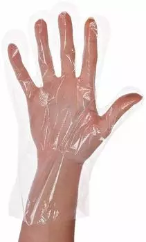 Papstar 5000 Handschuhe PE transparent für Herren L