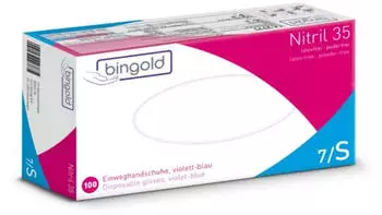 Bingold Bingold Einweghandschuh Nitril 35 602101 M violett 100 Stück