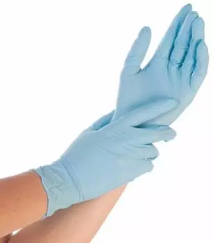 Hygonorm Safe Fit Nitrilhandschuhe blau puderfrei 200er Box VE 2000 Stück 8/M