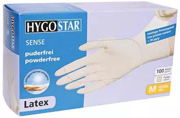 Mensch Hygostar Latex-Handschuhe "Sense" 100 St&uuml;ck : XL