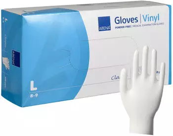 Abena ABENA Vinyl-Handschuhe transparent ungepudert VE 100 Stück L