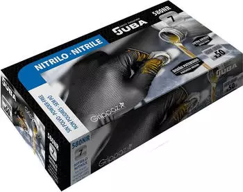 Juba Einweghandschuhe JUBA Schwarz Puderfrei Box (50 St&uuml;ck) - 9