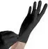 Saxonette ® BLACKLETS GRIP+ : S Nitrilhandschuhe puderfrei F-tex schwarz (1000)