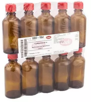 Caesar & Loretz Tropfflasche 50 ml mit Einsatz + Verschlu&szlig; braun