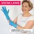 Arnowa XTRA LONG NITRIL BLUE Nitrilhandschuhe blau puderfrei VE 100 Stück 9/L