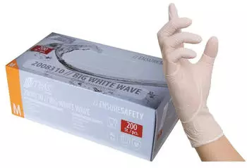 MCD Medical Care Dental 2000 BIG WAVES Nitrilhandschuhe Gr. L wei&szlig; Einweghandschuhe