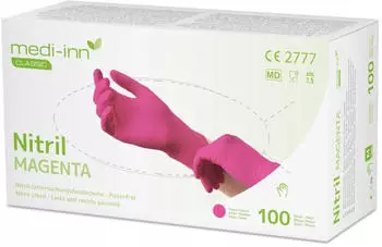 Medi-Inn Einmalhandschuhe Nitril Magenta puderfrei VE 1000 St&uuml;ck XL