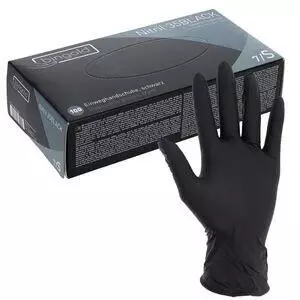Bingold BINGOLD Nitril 35 Schwarz Einweghandschuhe puderfrei 100 St&uuml;ck
