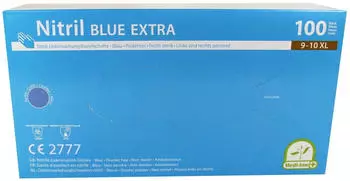 Medi-Inn Nitril blue extra Einmalhandschuhe puderfrei S / 100 St&uuml;ck