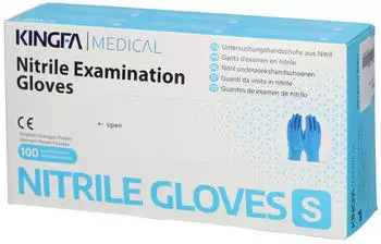 B&uuml;ttner-Frank Nitril Einmal Handschuhe puderfrei klein