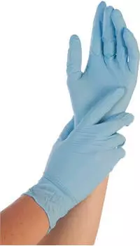 Hygonorm Hygonorm "Allfood Safe" Nitril-Handschuhe Blau 250 St&uuml;ck : L