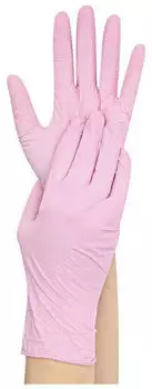 Hygostar 10 x Nitril-Handschuh Safe Light puderfrei XL 24cm pink VE=100 St&uuml;ck