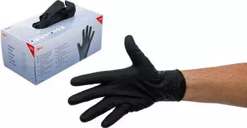 BGS BGS 74671 Einweghandschuh-Box Nitril XL 100 Stk mit extra Griffigkeit