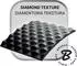 Bradas 50 Stück Einweghandschuhe Noppen Nitril DIAMOND schwarz XL (9–10)