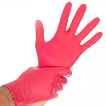 Hygostar Safe Light Nitrilhandschuhe rot puderfrei VE 1000 St&uuml;ck 10/XL