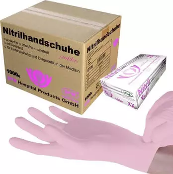 Saxonette PINKLETS S Nitrilhandschuhe puderfrei F-tex pink (1000)