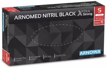 Arnowa XTRA STRONG NITRIL BLACK Nitrilhandschuhe schwarz puderfrei VE 100 St&uuml;ck 10/XL