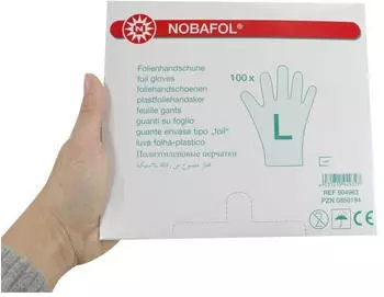 NOBAMED Noba Nobafol PE-Folienhandschuhe L 100 St&uuml;ck