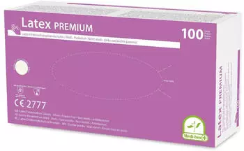 Medi-Inn Einmalhandschuhe Latex Premium wei&szlig; puderfrei VE 1000 St&uuml;ck L
