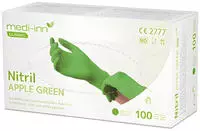 Medi-Inn Nitril Apple Green Einmalhandschuhe, apfelgr&uuml;n, puderfrei, Gr. L 1000 St